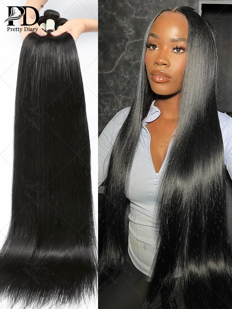 Straight Human Hair Bundles Brazilian Virgin Human Hair Straight Bundles 20 20 20 inch Hair Remy Hair Weave Extensions Double We