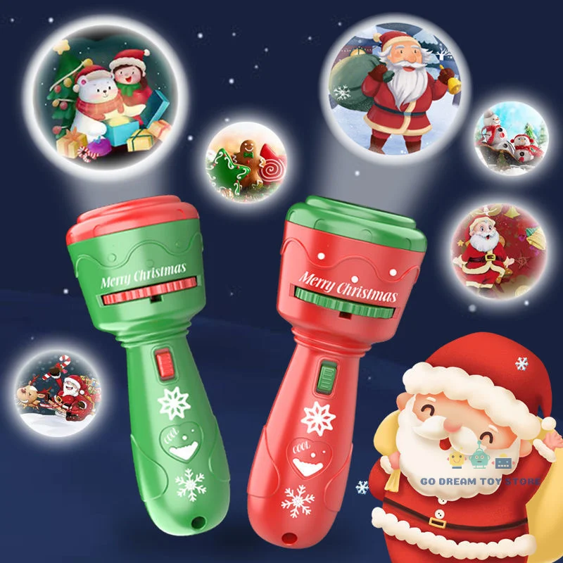 

Christmas Flashlight Projector Lamp Toys For Children 24 Patterns Baby Bedtime Sleeping Story Book Fun Education Toys Xmas Gift