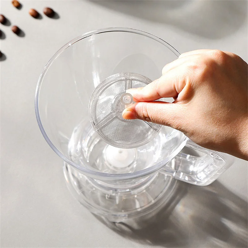 580ML Immersion Dripper Coffee Maker Set 600ML Glass Dripper Sharing Pot Pour Over Coffee Making Dripper Drip Coffee Accessories