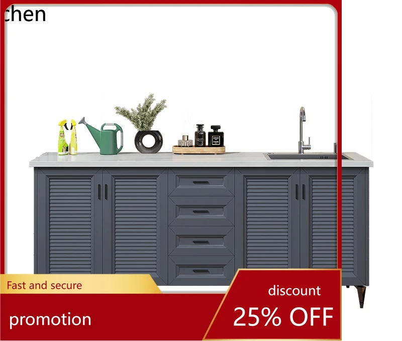 

ZML outdoor courtyard washbasin integrated sink storage cabinet aluminum alloy outdoor balcony laundry pool sun protection