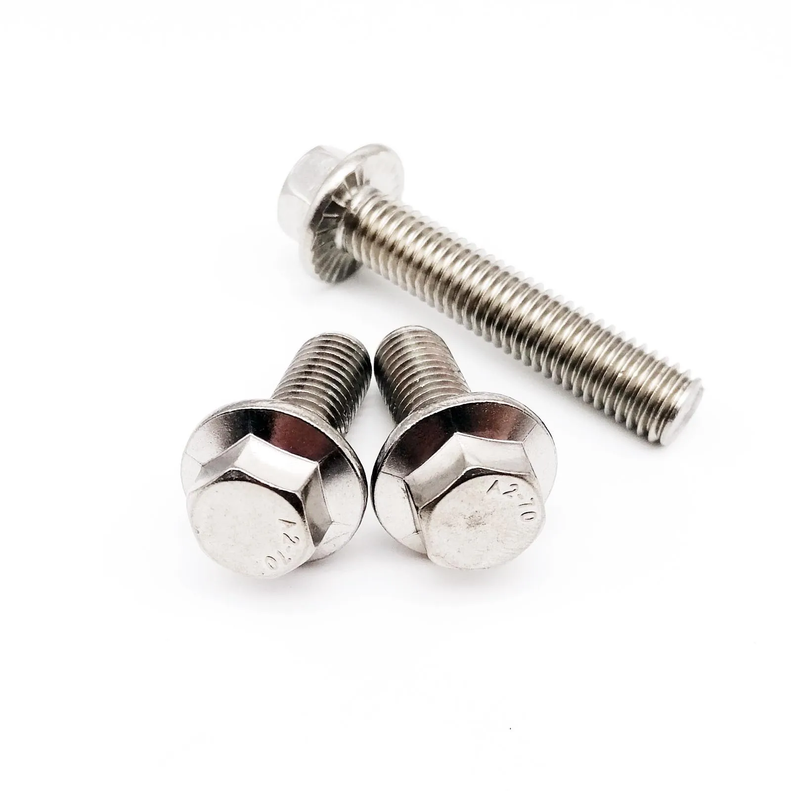 HZYUEGOU M4 M5 M6 M8 M10 M12 304 A2-70 Edelstahl GB5787 Sechskantkopfschraube mit gezacktem Flansch, Sechskant-Unterlegscheibenkopfschraube – Detail 3