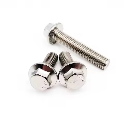 M4 M5 M6 M8 M10 M12 304 Stainless Steel Metric Thread GB5787 Hexagon Head with Serrated Flange Cap Screw Hex Washer Head Bolt