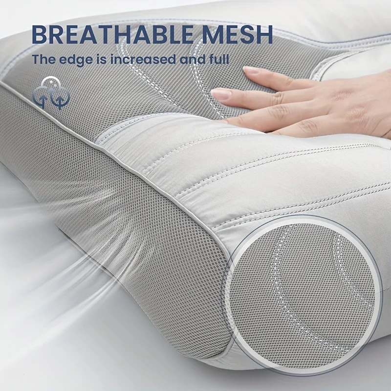 Moisture-absorbing and Breathable Neck Pillow Bedroom Antibacterial Anti-mite Pillow Core Single Household Pillow Core