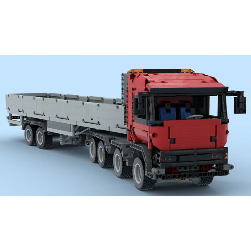 MOC-94918 Cargo Transport 8х4х4 (D12) with Trailer Building Block Model • 1854 Parts Boy Birthday Building Blocks Toy Gift