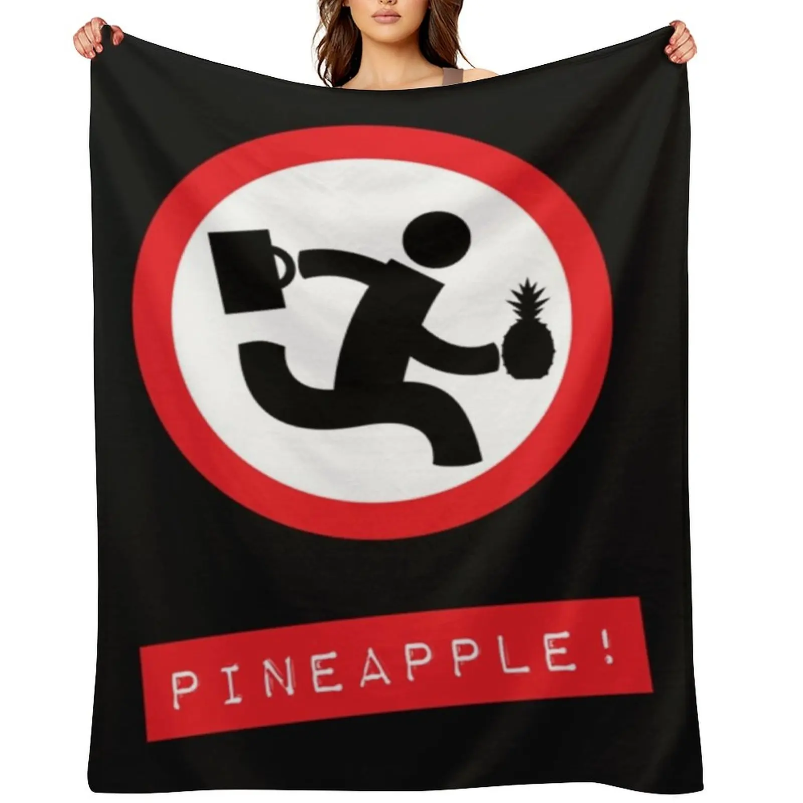 

Chuck TV show _quot_Pineapple!_quot_ Throw Blanket Flannels Beautifuls Beach Loose Blankets