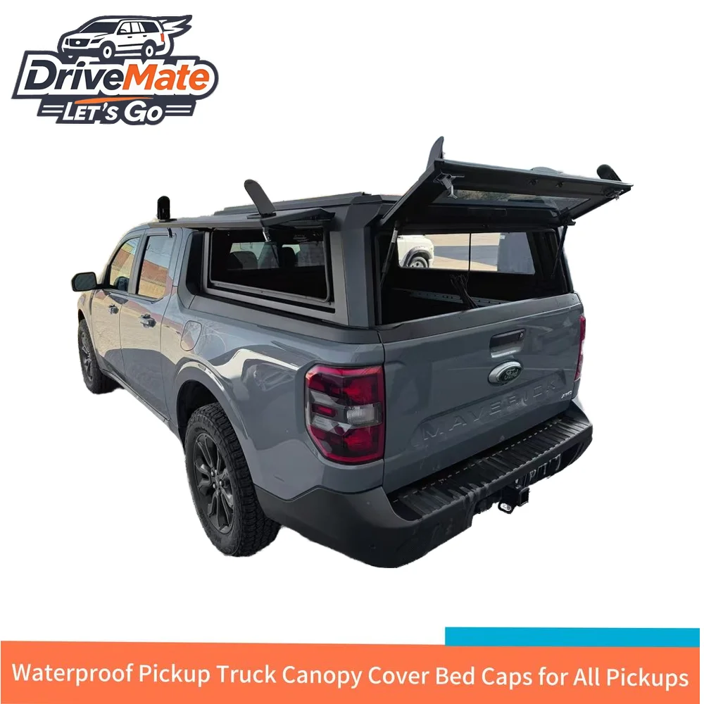 

For Maverick 4x4 Waterproof Locking Canopy Bed Cover for Pickup Truck-Custom Fit No Drill Installation & Secure Camping Storage