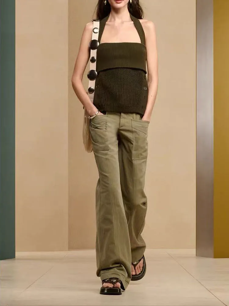 

Sexy Slim Fit Knitted oulder Bared Neline Top New Arrival Women's Faion Summer 2025 Commute Sle Color Single Piece