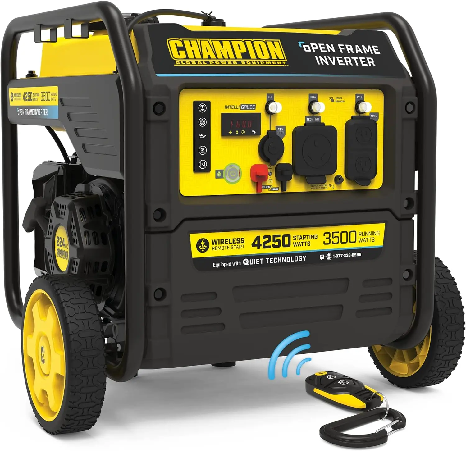 Champion Power Equipment 200953 4250-Watt Open Frame Inverter, Remote Start