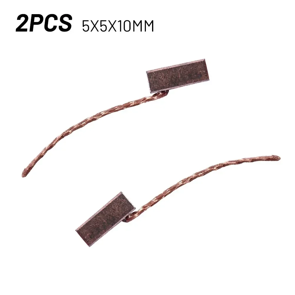 2Pcs Motor Carbon Brushes Carbon 5x5x10 Mm For Wiper/Climate/Auxiliary Water Pump Garden Electric Tools Accessories Replacement