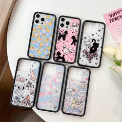 WF Cute Bear Duck Butterfly Wildflower Phone Case For iPhone 16 15 14 13 12 15 17 Pro Max Plus Ins Fashion WF Pink Bow Cat Shell