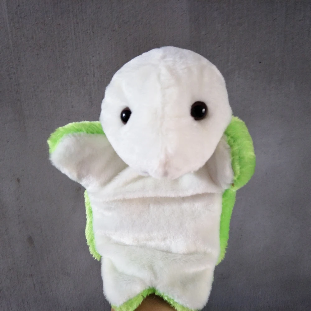 Weiches gefülltes Geschenk für Kleinkinder, Plüschtier, Schildkröte, Handpuppe