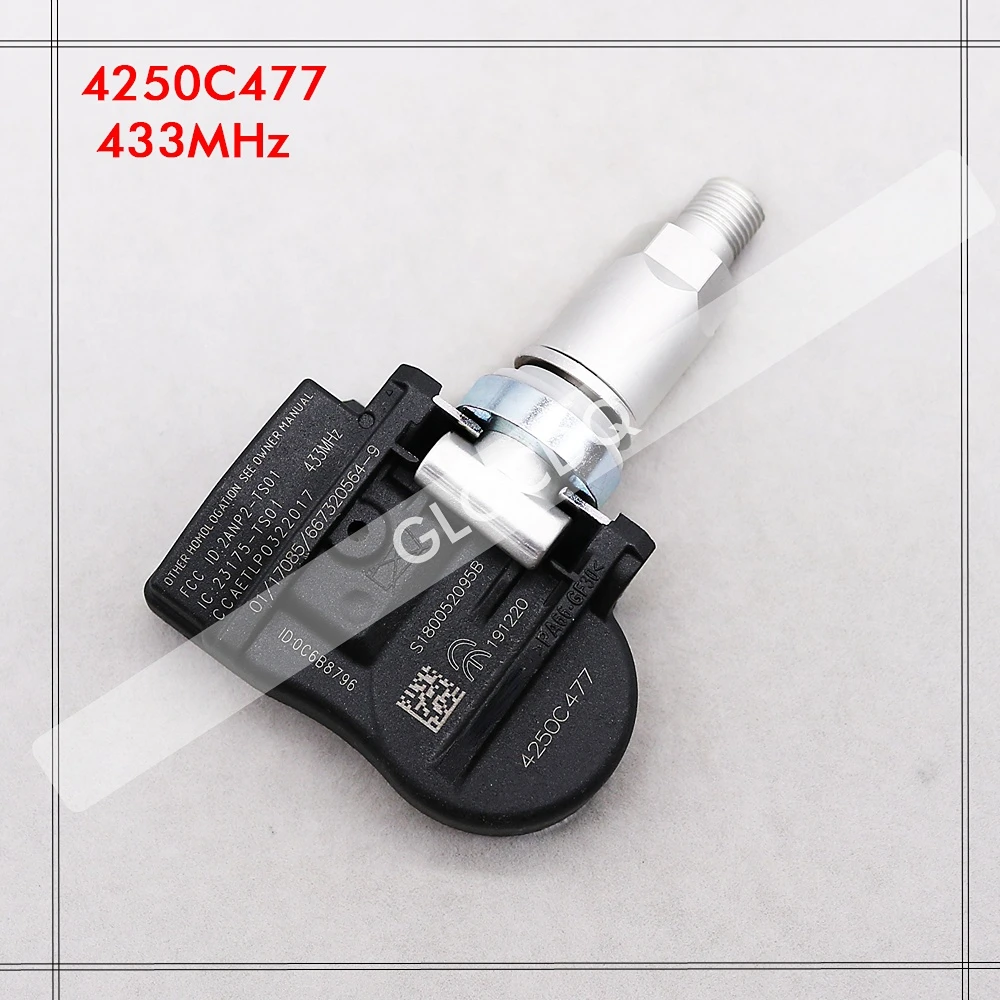 4PCS CAR TIRE PRESSURE MONITOR SENSOR TPMS 4250C477 FOR MITSUBISHI ASX LANCER OUTLANDER LANCER ASX I-MIEV 433MHz