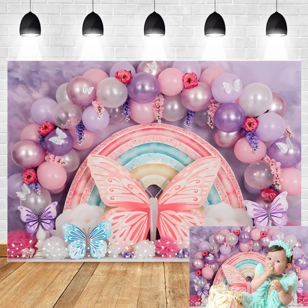 Newborn Baby 1st Birthday Party Photography Backdrop Boys Girls Cake Smash Table Decor Kids Portrait Background Photo Studio