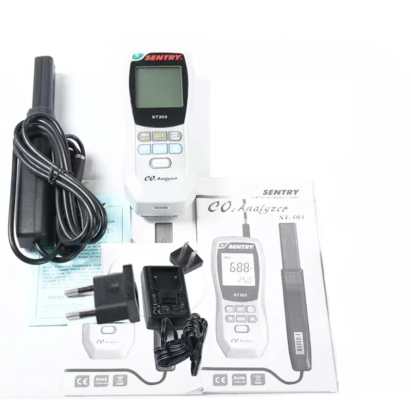 محلل C02 الجديد من SENTRY ST-303 مع واجهة USB وبرامج