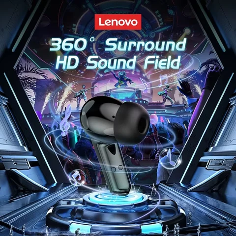 Беспроводные наушники Lenovo GM2 Pro с Bluetooth 5.3 — детальный вид товара