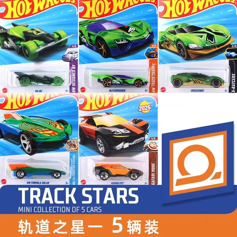 

Genuine Stock Hot Wheels Five Cars Set Die Casting Track Alloy Car Toy Model Porsche Model Decoration Collection Toy Car Gifts