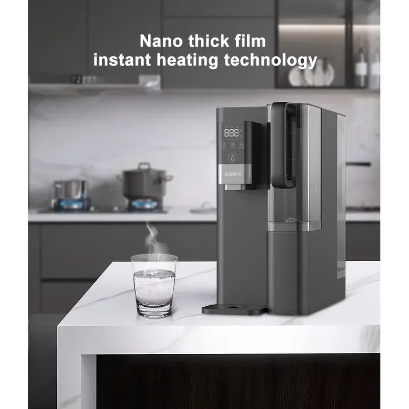 75GPD Countertop Reverse Osmosis Water Purifier 4 Level Filtration Direct Drinking Heating System No Installation Required
