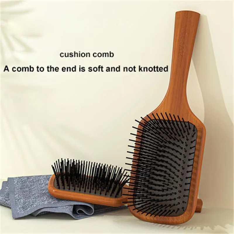 Zestaw przenośnej szczotki do masażu powietrznego i antystatycznej szczotki do rozczesywania włosów do stylizacji włosów w salonie fryzjerskim - części do prezentu.