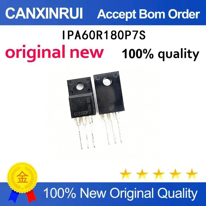 

(5-100 Pieces) Brand new original IPA60R180P7S TO220F 60S180P7 18A 600V N-channel field-effect transistor