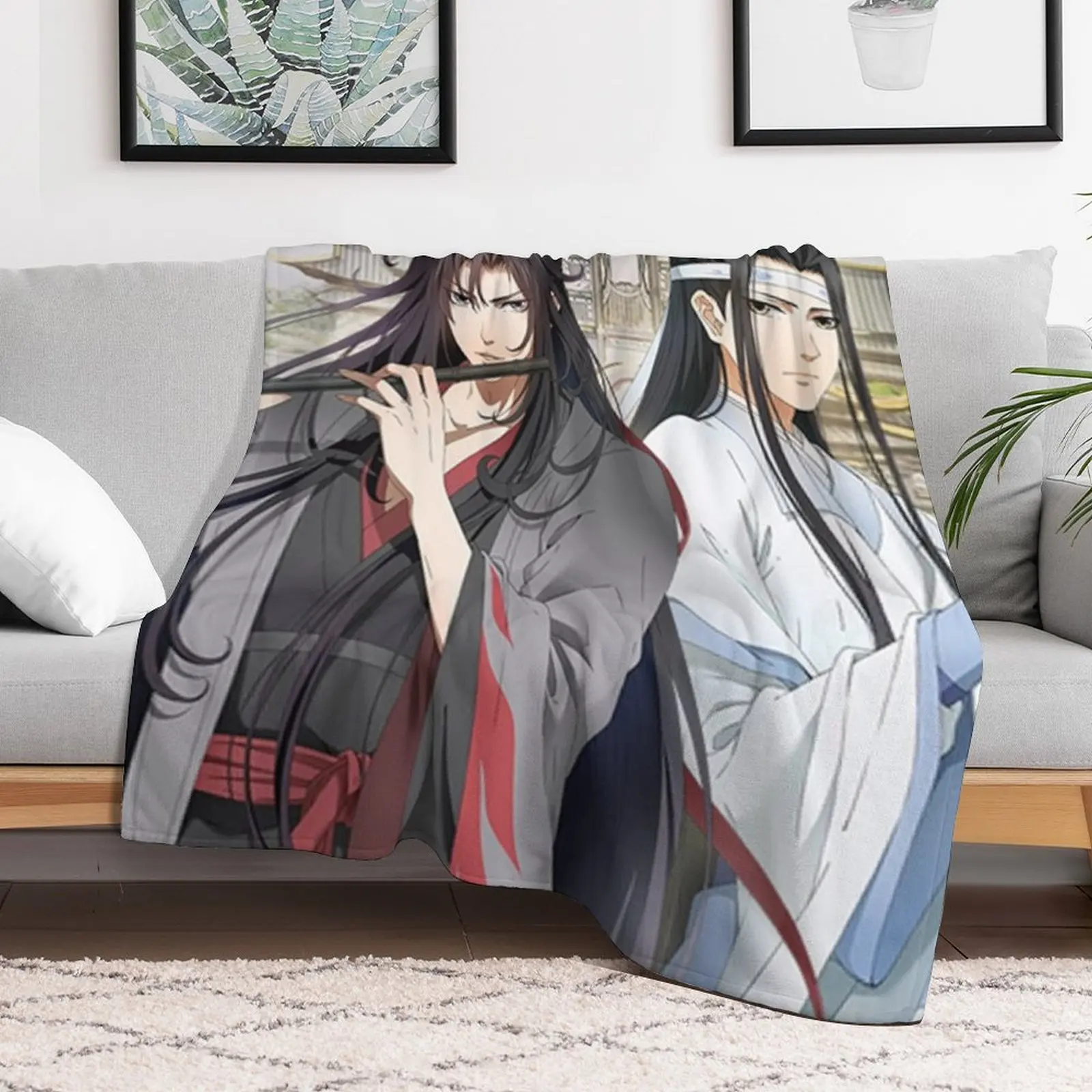 New Mo Dao Zu Shi Throw Blanket For Decorative Sofa Thins Blankets