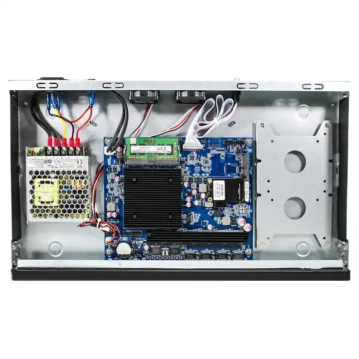 Sistema di rete 6 LAN 1U Server rack Celern J4125 Quad Core ESXI AES-NI POE Pfsense Router firewall Computer industriale senza ventola