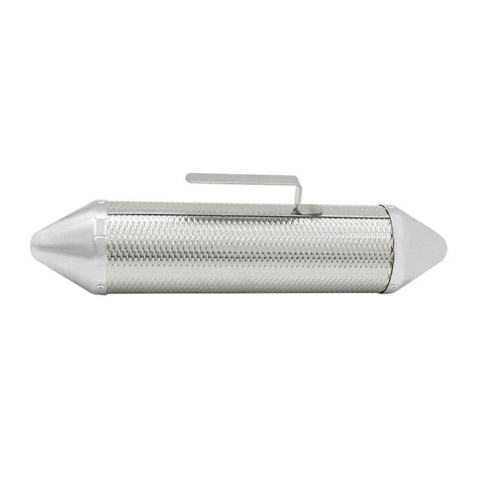SLADE Silver Metal Guiro with Scraper Latin Merengue Percussion Music Teaching Aid Musical Instrument Tool Parts & Accessories