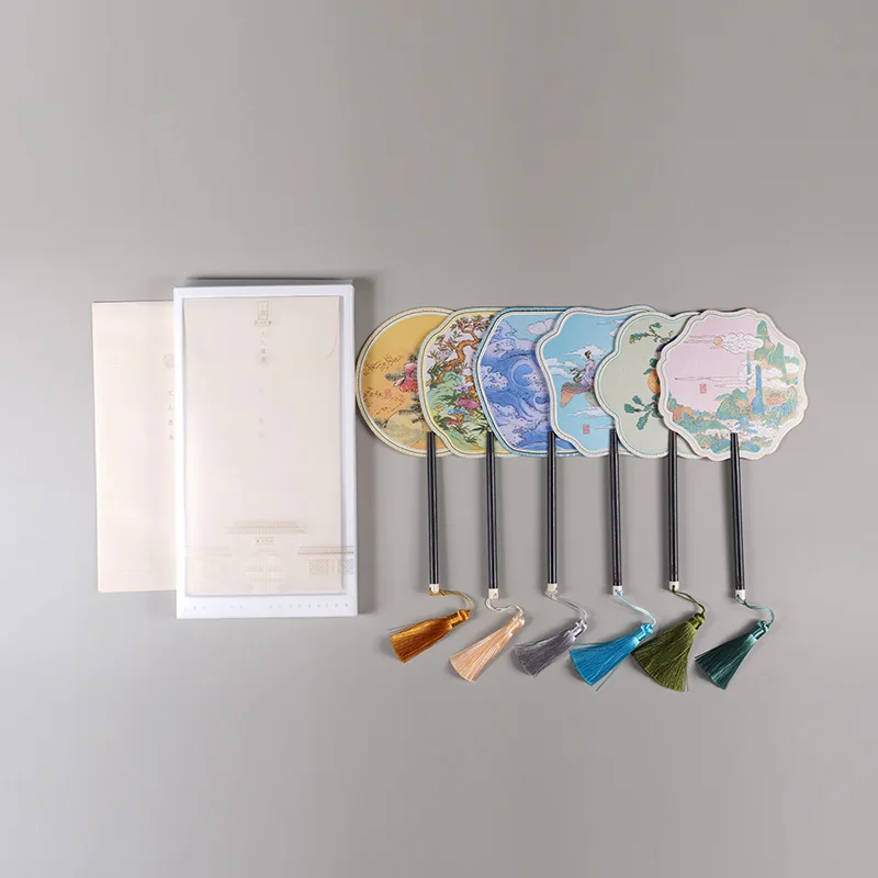 مجموعة مروحة الحرير الصينية - أنماط عتيقة، مثالية لديكور المنزل والهدايا #2