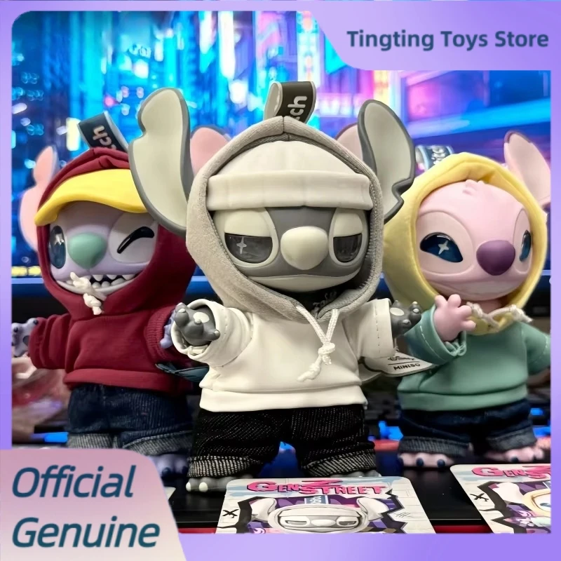 

Genuine Stitch Gen Z Street Series Blind Box Cute Vinyl Dolls Stitch Bag Pendants Trendy Toys Mystery Box Birthday Gifts