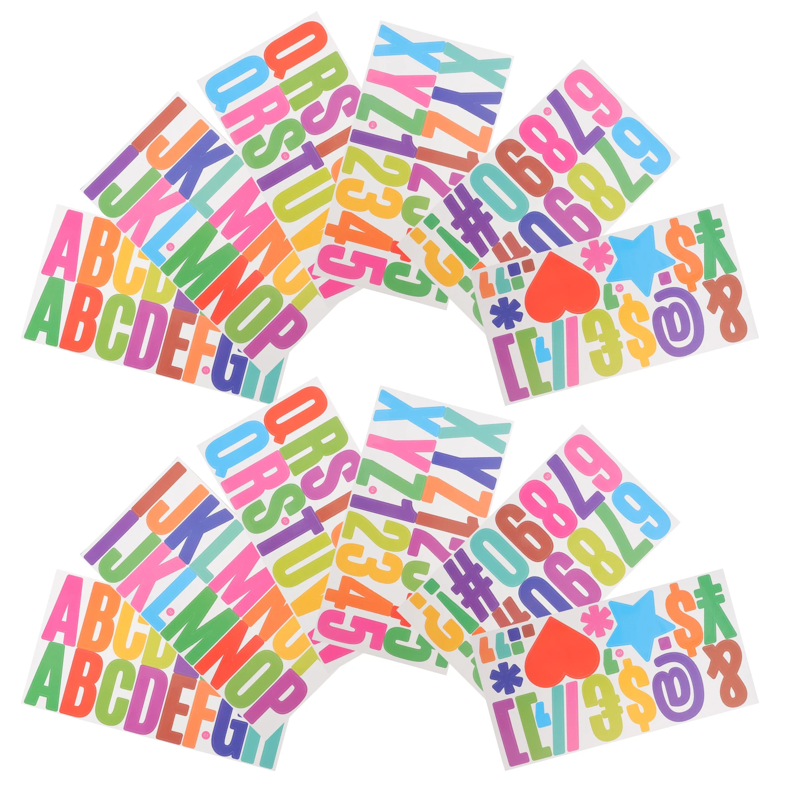 

2 Sets Inch Letter Stickers Self Adhesive Alphabet Decals for Mailboxes Removable Letter Stickers House Decoration Waterproof