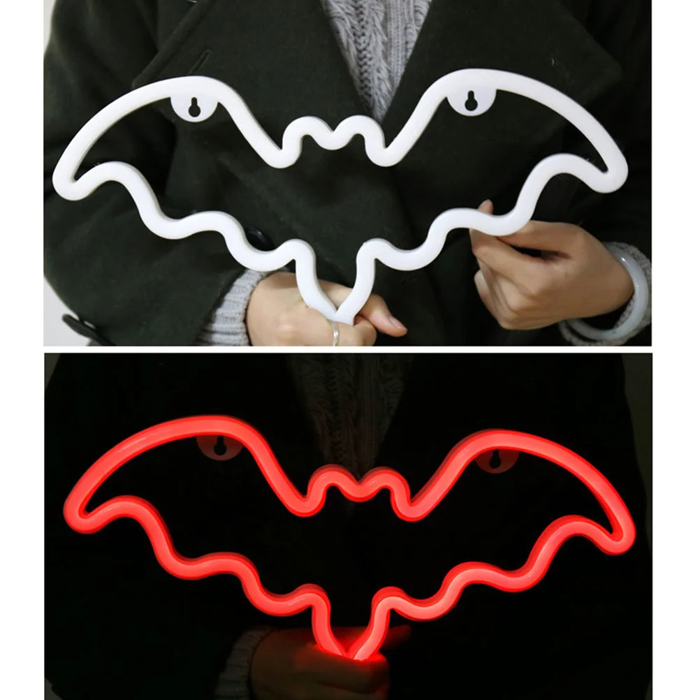 ضوء LED للهالوين، أبيض مبهر، موفر للطاقة، بلاستيك عالي الجودة، آمن للاستخدام لتزيين الحفلات، ضوء النيون