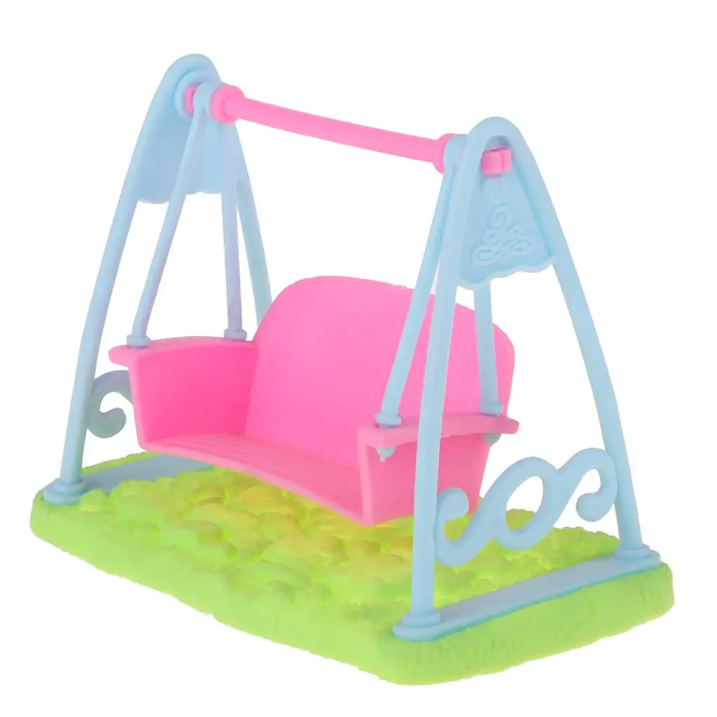 1/12 دمية أثاث مصغر حديقة سوينغ مشاهد الحياة الديكور