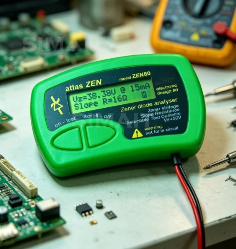 Atlas ZEN50 Zener Diode Analyzer, 0-50V Tester with 20mV Resolution & Selectable Test Currents for Electronics Repair