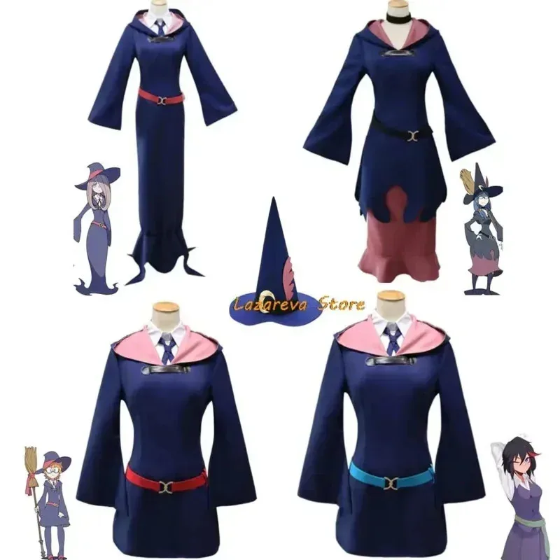 Anime cosplay Academia Amanda O'Neill Sucy Mambavaran Lotte Jansson Atsuko "Akko" Kagari cosplay disfraz falda mágica