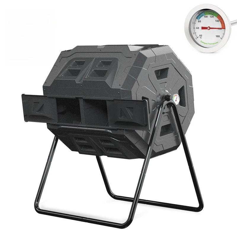 160L upgraded garden courtyard compost box double warehouse compost compost drum large capacity fermented organic fertilizer