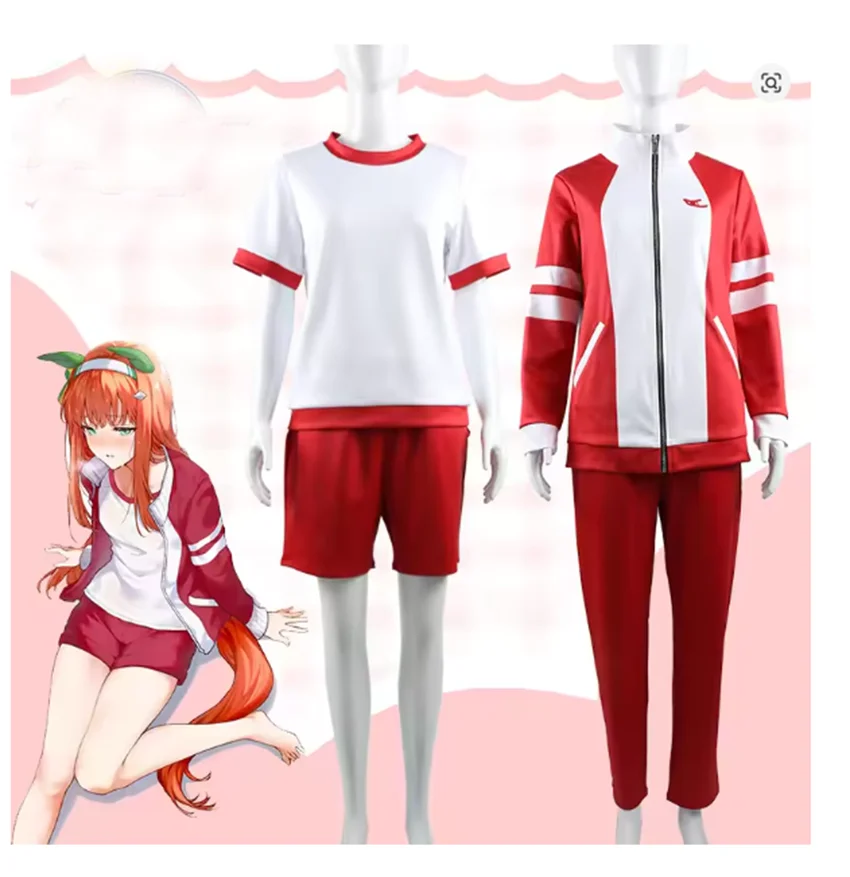 Uma Musume Pretty Derby disfraz de Cosplay Silence Suzuka uniforme escolar de semana especial mujeres hombres ropa deportiva ropa de fiesta de Halloween