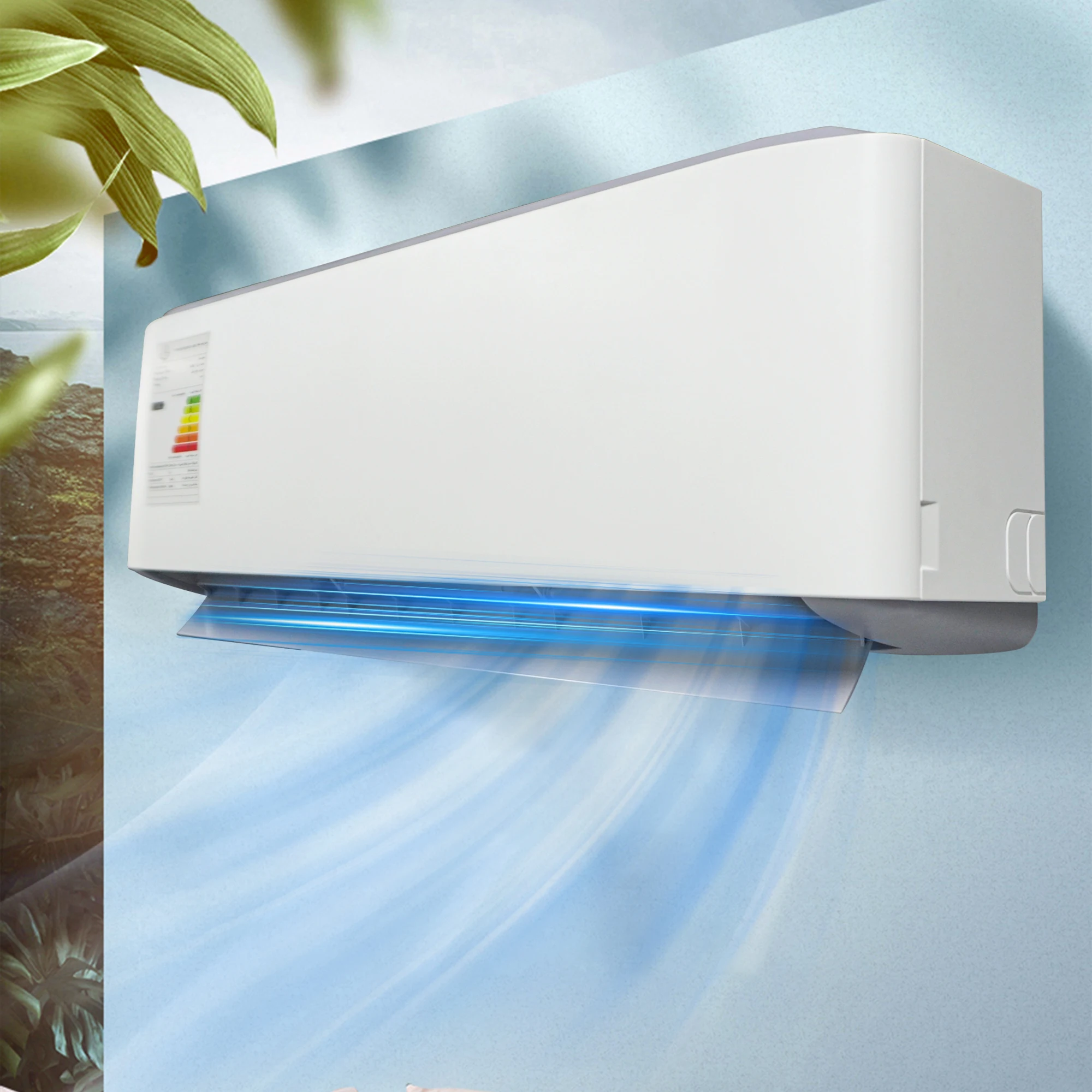Aire Acondicionado Europeo de Pared T1 Tropical de 18000 BTU, Refrigeración de 18000 BTU para Sala de Estar, Dormitorio, Sistema de Aire Acondicionado Doméstico
