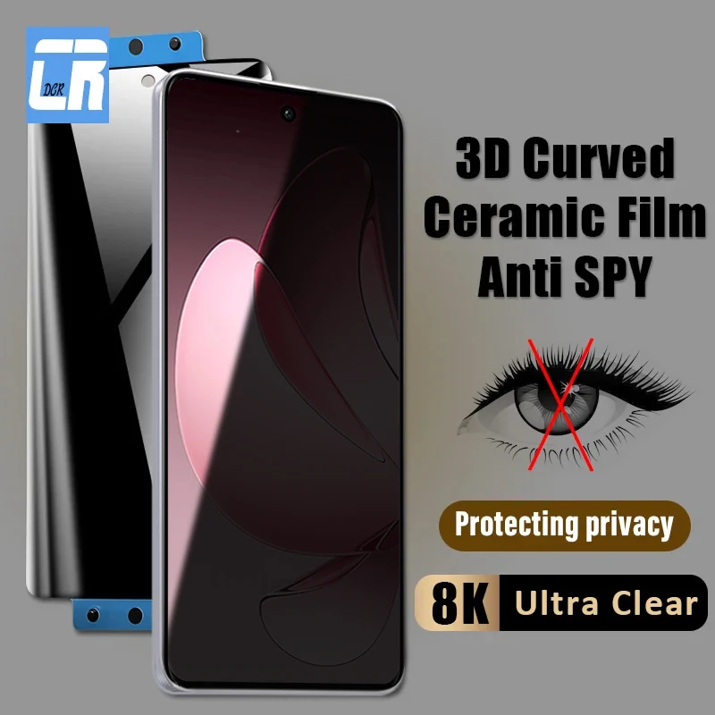 

Explosion-proof Anti Spy Ceramic Film for Oppo Reno 13 Pro Screen Protector for Reno 12 11 10 9 8T 6 5 Pro Plus Film not glass