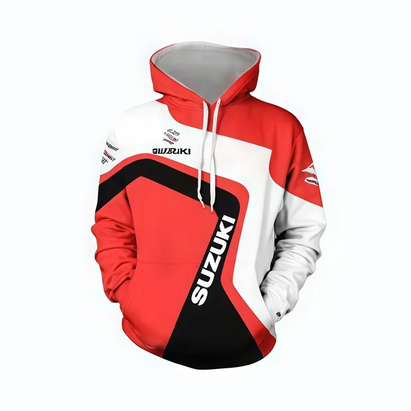 

Suzuki Men's Casual Hoodie 3D Printed Long-sleeved Tops Outdoor Sports Motorcycle Bicycle Enthusiasts Hoodie Sweatshirt Coats
