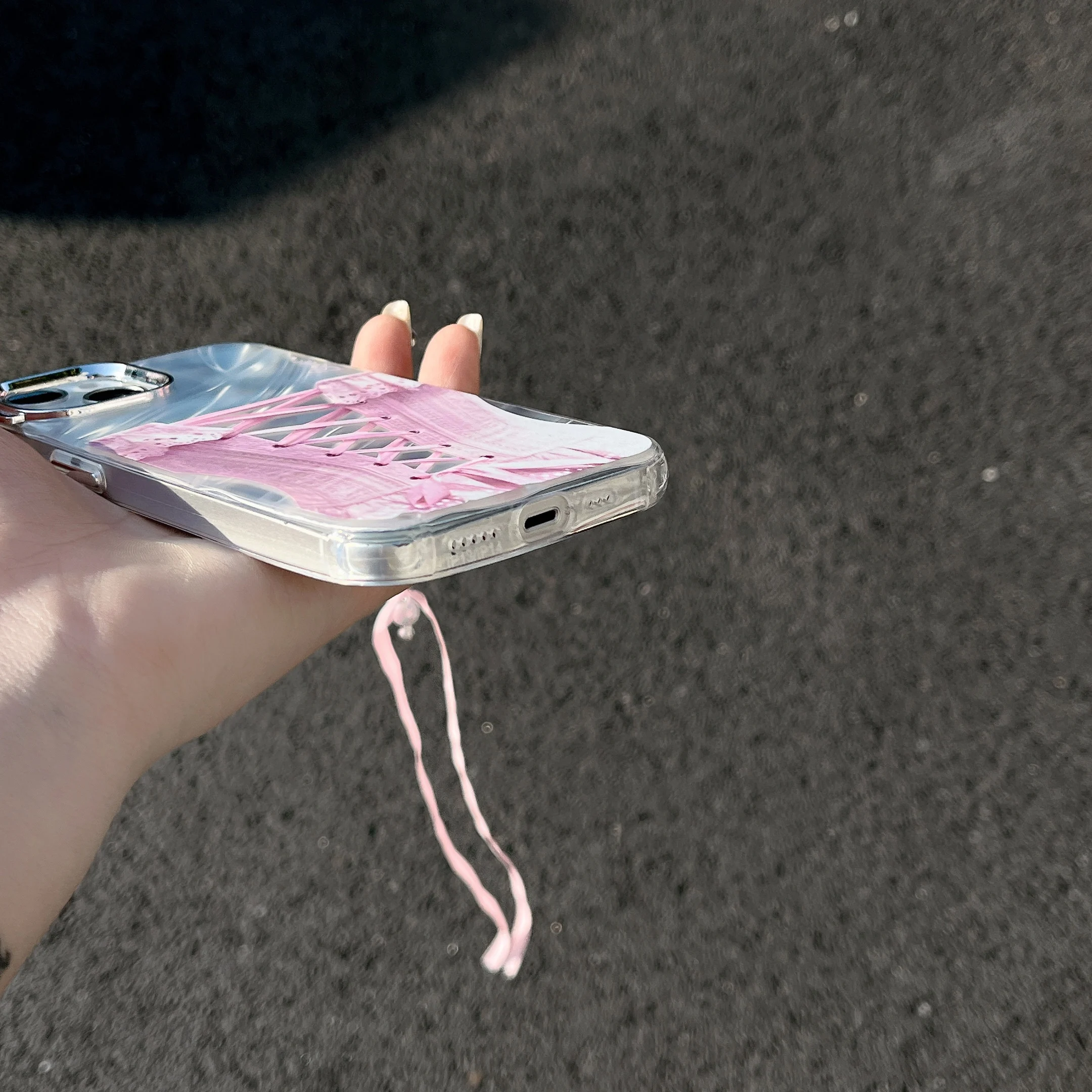 INS Pink Leotard Case for iPhone 15 14 13 Pro Max 12 11 Pro Plus shockproof Silicone Cover image 4