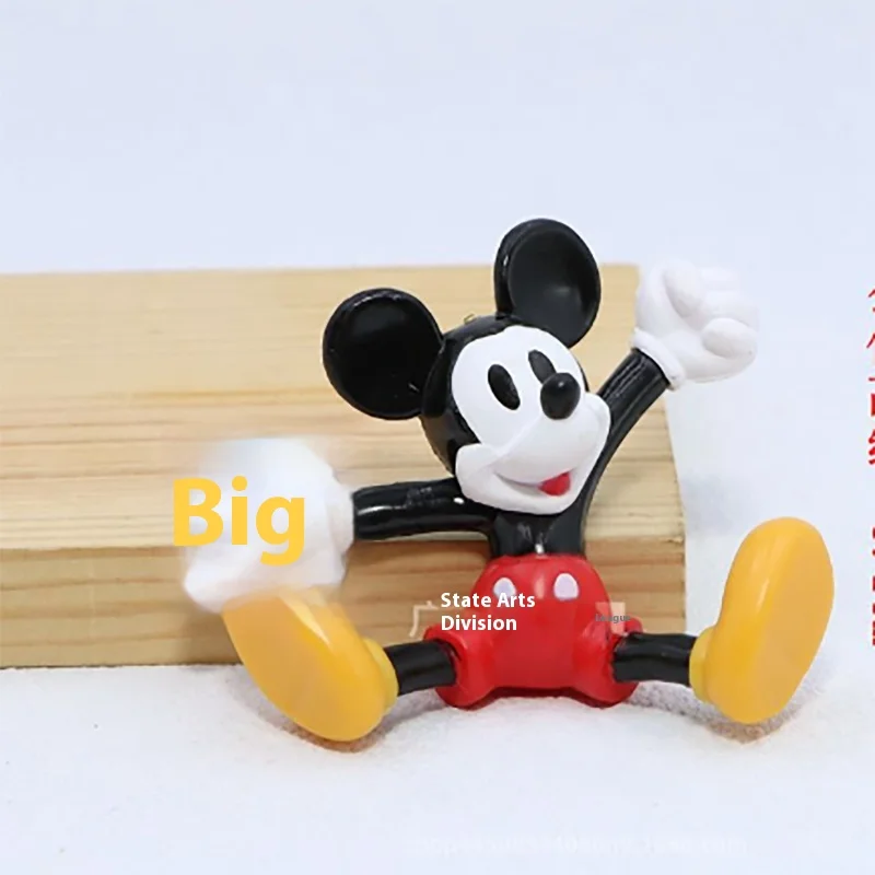 Mickey Mouse Pluto Kawaii Pvc Model Car Keychain Cartoon Action Figure Bag Accessories Pendant Diy Handmade Exquisite Ornaments