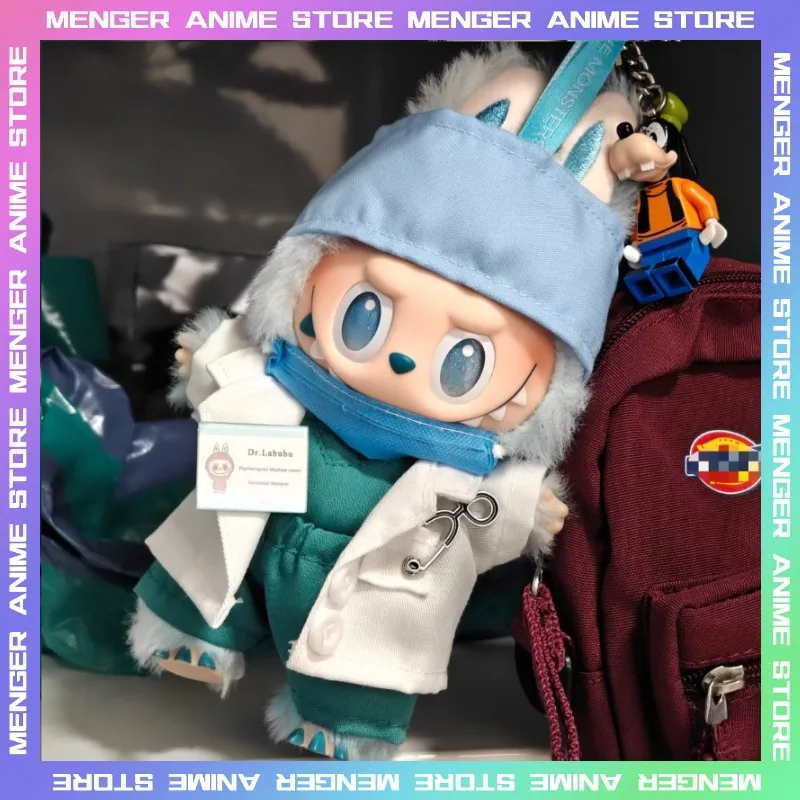 

(Only Clothes for Labubu) Doctor Nurse Green Pink Uniform Roleplaying Outfits Fit 1st/2nd/3rd Gen Cute Clothes Dolls Accessories