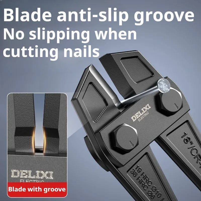 Foldable Industrial Grade Bolt Pliers Rebar Steel Wire Chain Wire Rope Cutter Multifunctional Labor Saving Bar Cutting Tool