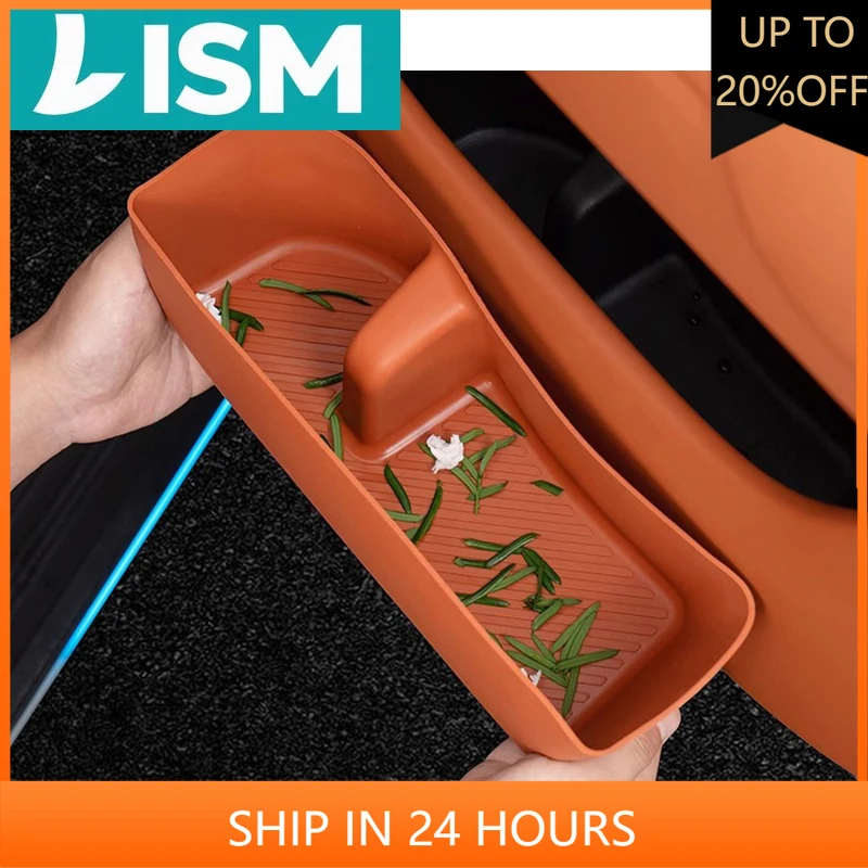 

NEW1 для Li Lixiang L6 2024, Стайлинг автомобиля, дверной силиконовый нижний ящик для хранения, дверной слот, подушка, карман для хранения, авто модифицированные аксессуары