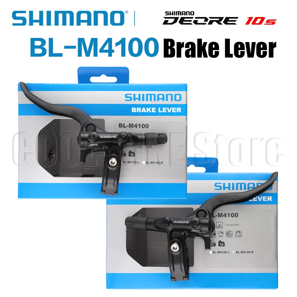 

Shimano Deore M4100 Рычаг гидравлического дискового тормоза I-Spec EV M4100 Рычаг левый и правый тормозной рычаг для горного велосипеда, детали велосипеда