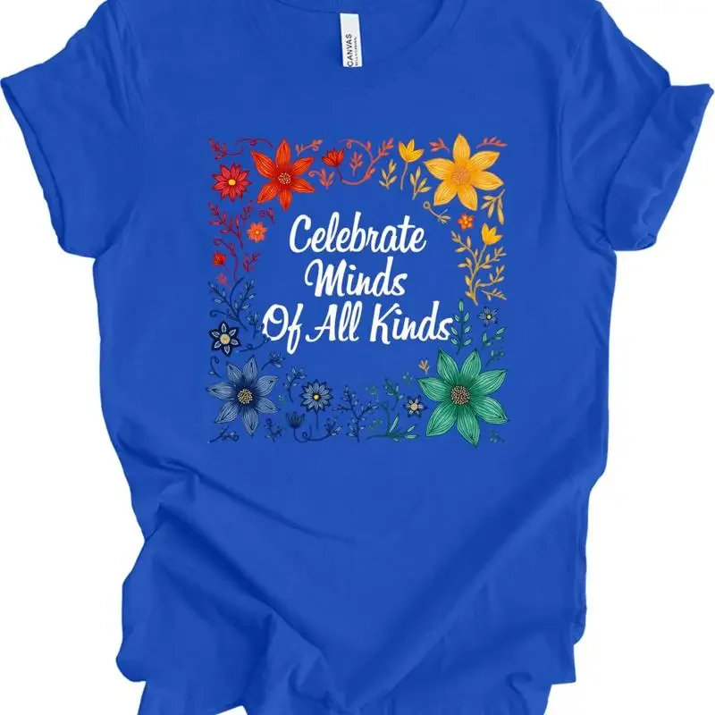 Celebrate Minds of All Kinds Neurodiversity Bag Autism Awareness Inclusion T shirt