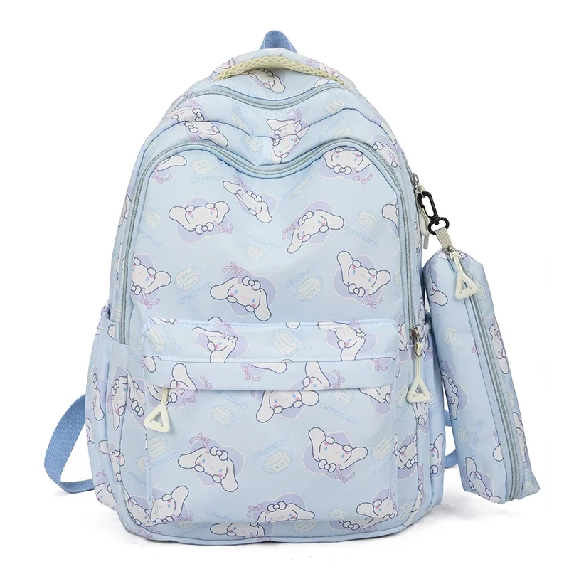 Set di zaini serie Cinnamoroll, zaino per anime dei cartoni animati, zaino casual di grande capacità, zaino da viaggio per bambini e studenti