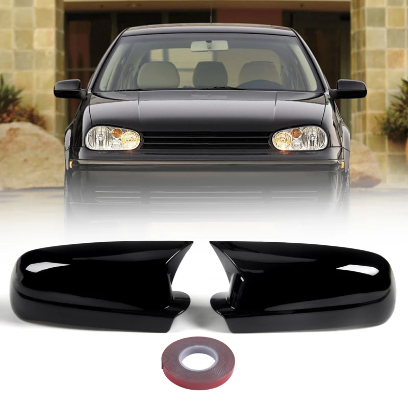 Rhyming Rearview Mirror Cover Replacement For VW Golf 4 MK4 GTI R 1997-2004 Bora Jetta Passat B5 1998-2005 Side Wing Mirror Cap