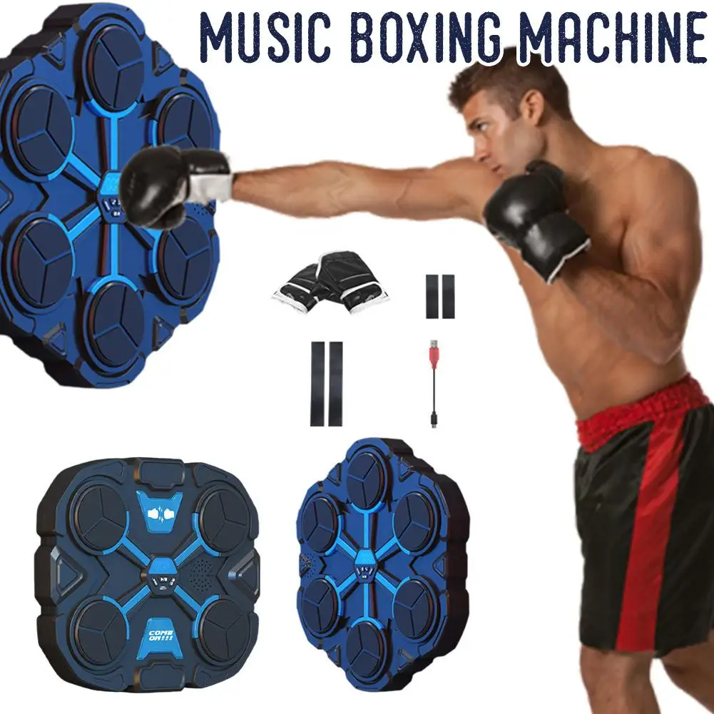 Six-Target Intelligent Boxing Training Children's Boxing Machine Wall-Mounted Wall Home Music Target Boxing Machine Boxing J9Y5