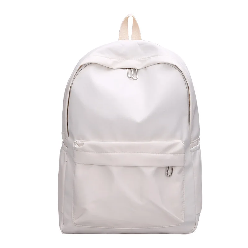 

Simple Student Backpacks Personalized Name Spring and Summer Large Capacity Outdoor Girls' Backpacks Solid Color Nylon Backpacks
