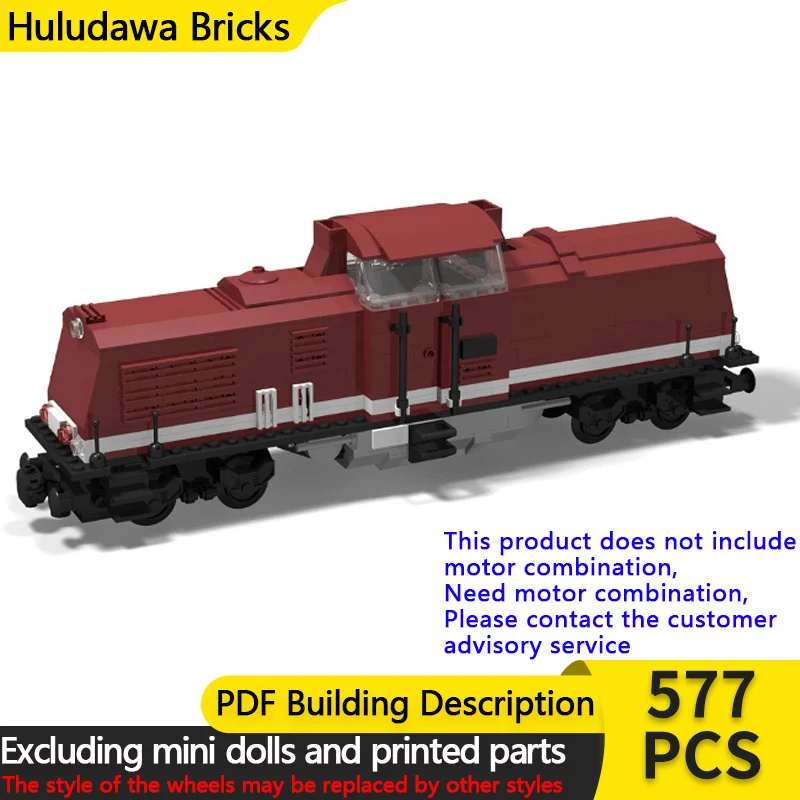 

Конструктор City Car Model MOC, железная дорога BR 199.8, локомотив, модульная технология, детские праздничные подарки, игрушки для сборки, набор